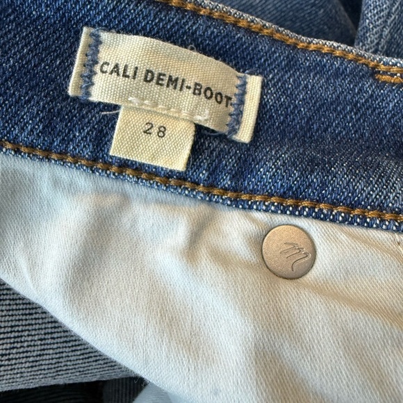 Madewell Cali Demi Boot Jeans Raw Hem - Picture 7 of 7